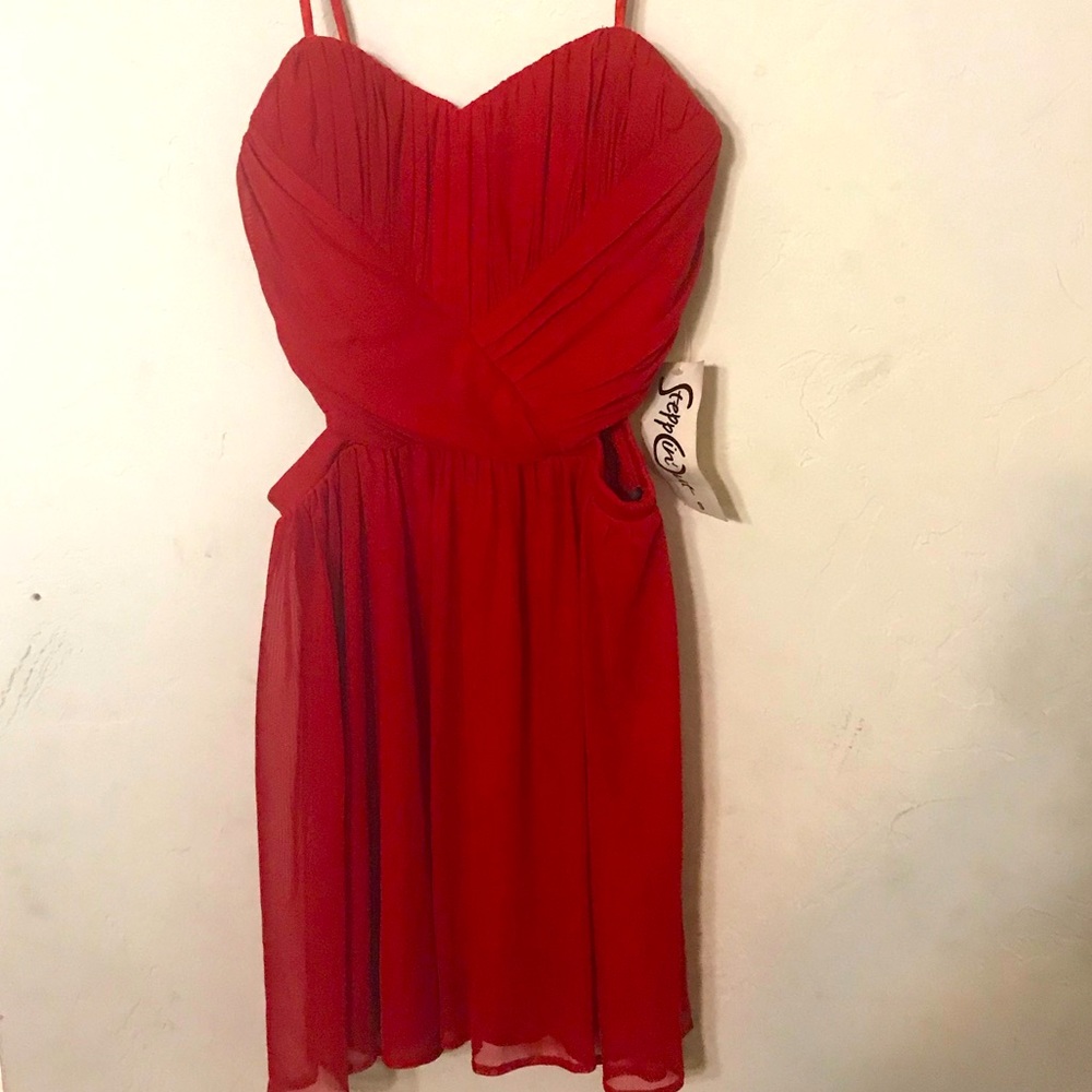 Cute red dress